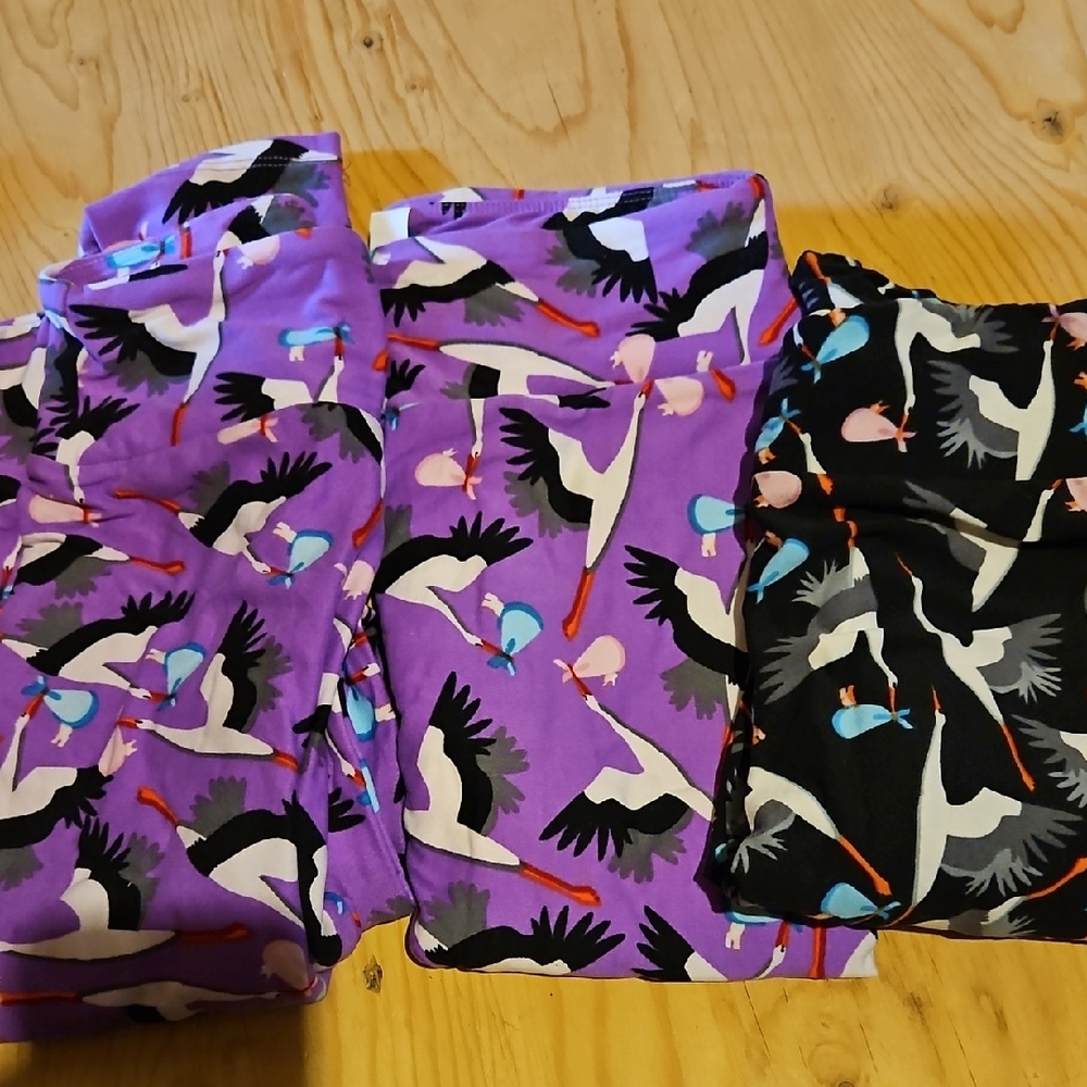 NWOT OS Lularoe Stork Leggings